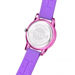 Orologio Ragazza Bimba Calypso K5876/3 Con Cassa Rosa E Cinturino Glicine