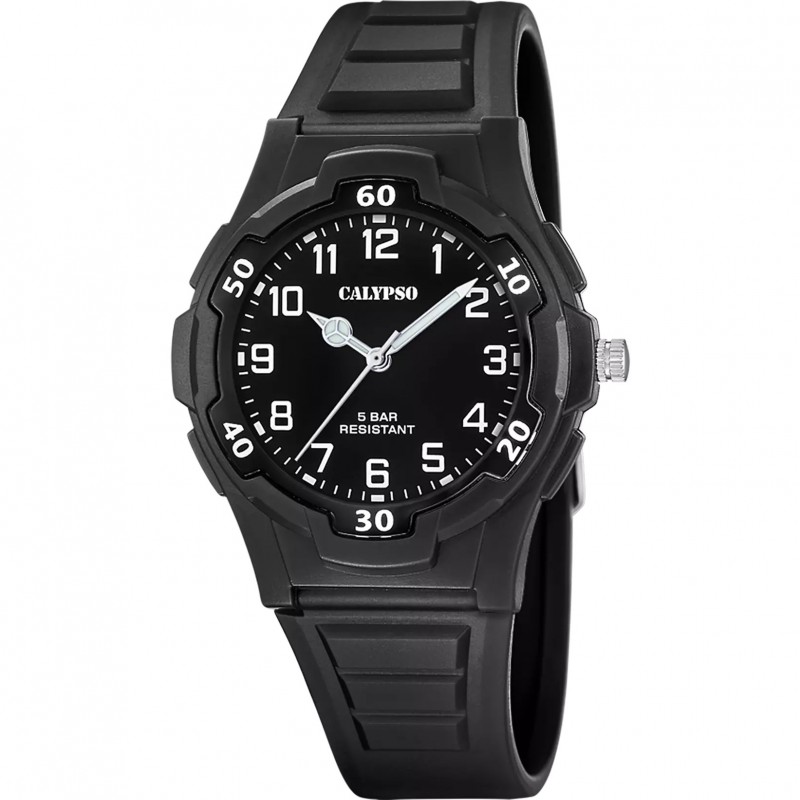 Orologio Uomo Calypso K5878/4 Solo Tempo Con Cassa E Cinturino Neri