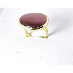 Anello Donna Sovrani J13244M18 In Bronzo Dorato Con Pietra Viola