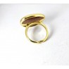 Anello Donna Sovrani J13244M18 In Bronzo Dorato Con Pietra Viola
