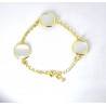 Bracciale Donna Sovrani J13227 In Bronzo Dorato Con Pietre Grigie