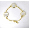 Bracciale Donna Sovrani J13227 In Bronzo Dorato Con Pietre Grigie