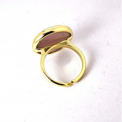 Anello Donna Sovrani J13243M18 In Bronzo Dorato Con Pietra Viola