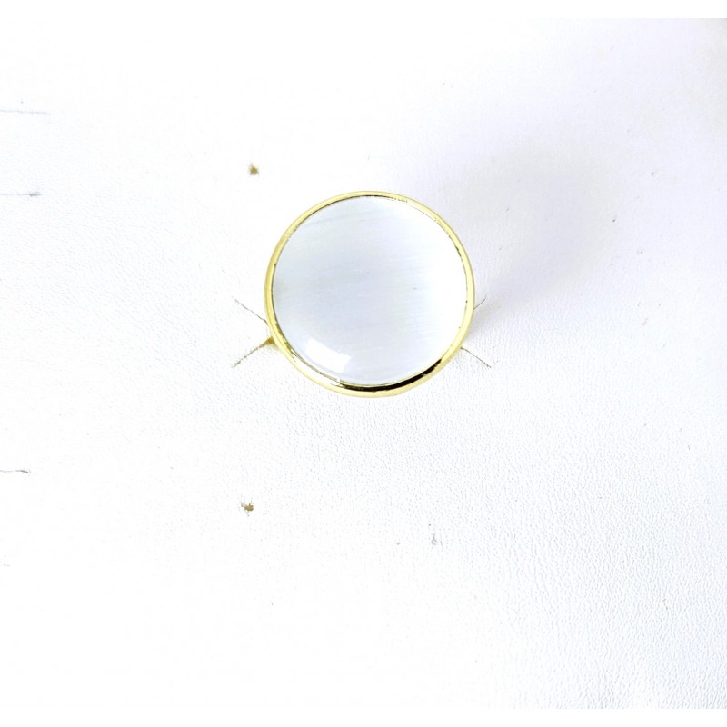 Anello Donna Sovrani J13229M18 In Bronzo Dorato Con Pietra Grigia