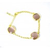 Bracciale Donna Sovrani J13241 In Bronzo Dorato Con Pietre Viola