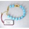 Bracciale Donna Sovrani J12899 In Bronzo Dorato Con Sfere Turchese