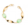 Bracciale Donna Sovrani J12366 In Bronzo Dorato Con Pietre Verdi