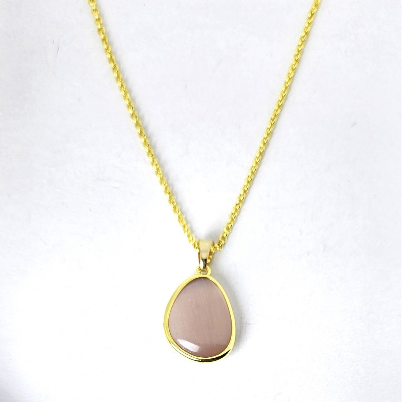 Collana Donna Sovrani J13238 In Bronzo Dorato Con Pietra Viola
