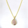 Collana Donna Sovrani J13238 In Bronzo Dorato Con Pietra Viola