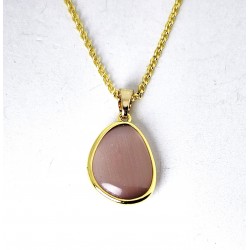 Collana Donna Sovrani J13238 In Bronzo Dorato Con Pietra Viola