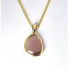Collana Donna Sovrani J13238 In Bronzo Dorato Con Pietra Viola
