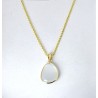 Collana Donna Sovrani J13224 In Bronzo Dorato Con Pietra Grigia