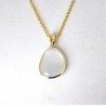 Collana Donna Sovrani J13224 In Bronzo Dorato Con Pietra Grigia