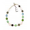 Collana Donna Sovrani J6816 In Bronzo Dorato Con Pietre Multicolore
