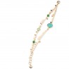Bracciale Donna Sovrani J11512 In Bronzo Dorato Con Pietre Verdi