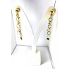 Orecchini Lunghi Donna Sovrani J11513 In Bronzo dorato Con Pietre Verdi