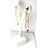 Orecchini Lunghi Donna Sovrani J11513 In Bronzo dorato Con Pietre Verdi
