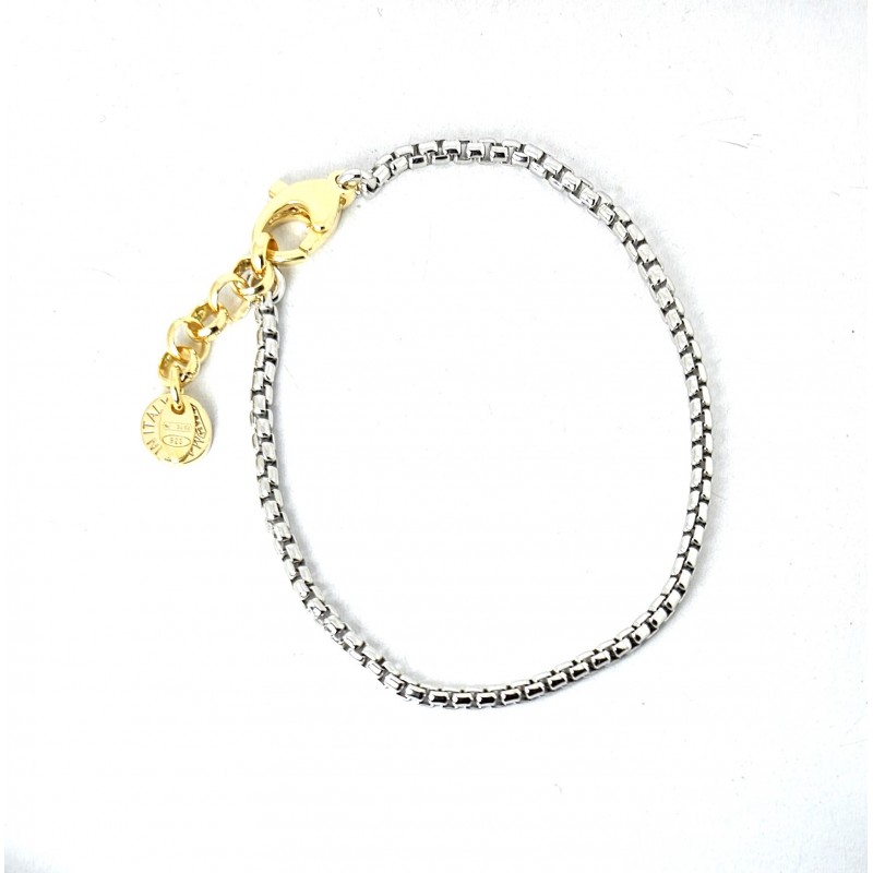 Bracciale Uomo Ananda925 A-Y020.BR In Argento Con Particolari Dorati