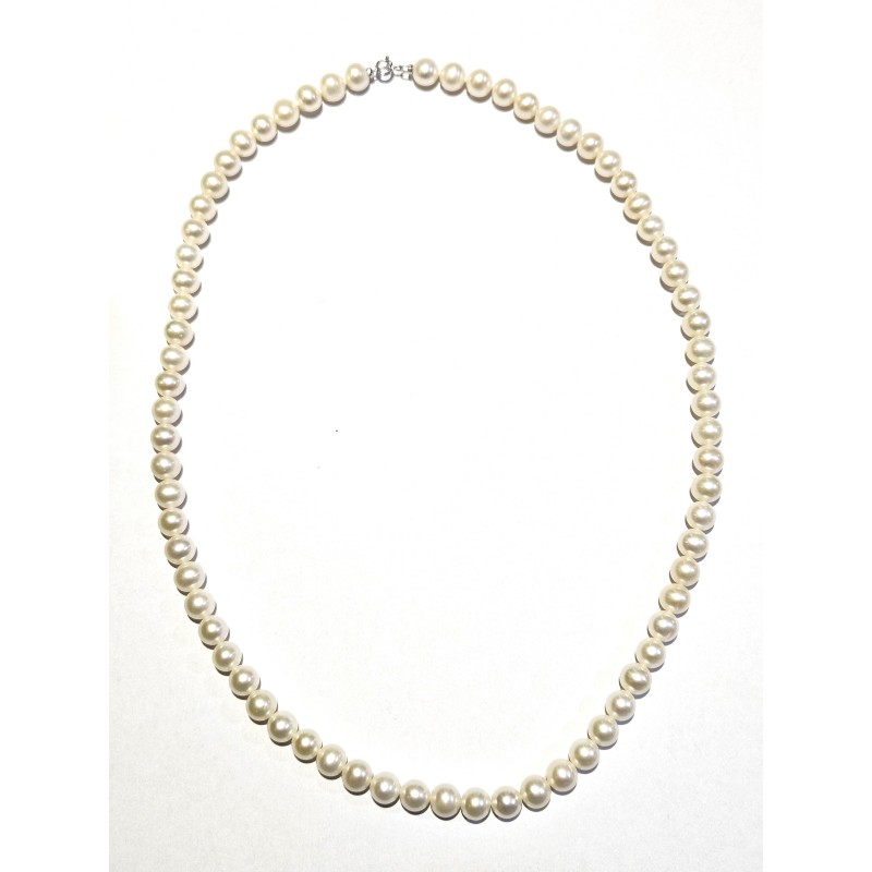 Collana Donna MIKIKO MFC500O4FCBI070L In Perle Di Acqua Dolce 7-7,5 mm