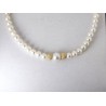 Collana Donna MIKIKO MC1555O1FCBI055 In Perle Con Sfere Oro Giallo