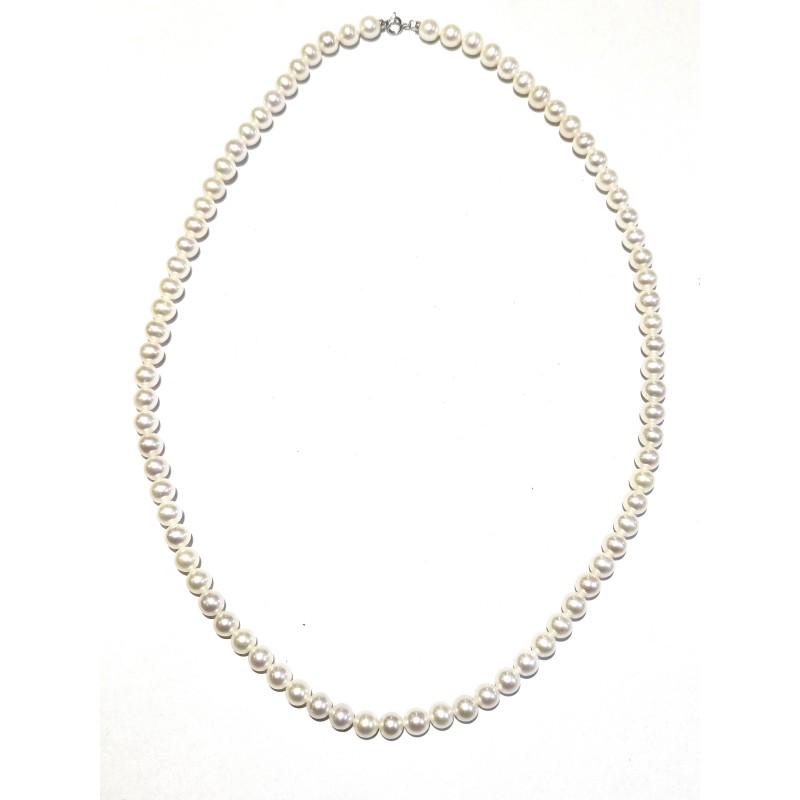 Collana Donna MIKIKO MFC500O4FCBI060L In Perle Di Acqua Dolce 6-6,5 mm