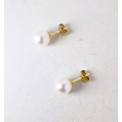 Orecchini Donna MIKIKO M.GTR65-ML In Perle Con Chiusura Oro Giallo 18 Carati