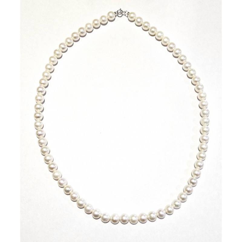 Collana Donna MIKIKO MFC450O4FCBI065L In Perle Di Acqua Dolce 6,5-7 mm