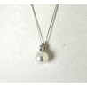 Collana Donna MIKIKO MD1017O4FABI065L In Oro Bianco Con Perla E Diamante
