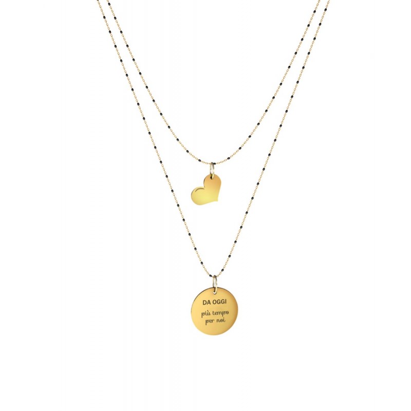 Collana donna I 10 Buoni propositi N-9835/N (da oggi più tempo per noi)