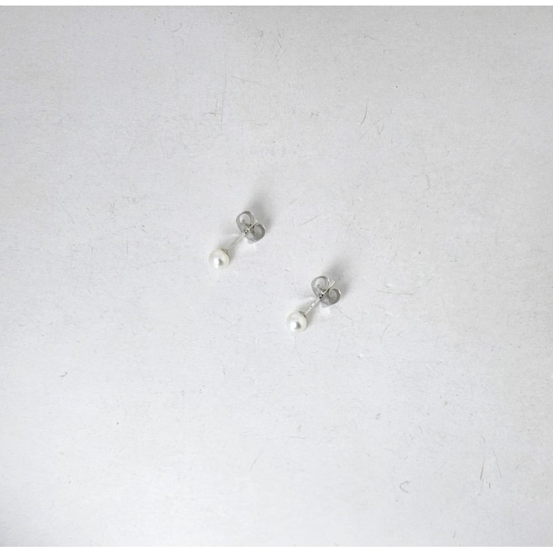 Orecchini Donna MIKIKO M.GTR35 B-L In Perle Di Acqua Dolce 3,5-4 mm