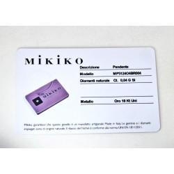 Diamante Blisterato MIKIKO MP5124O4BR004 Con Montatura A Cuore In Oro Bianco