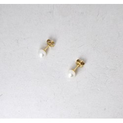 Orecchini Donna MIKIKO M.GTR50-ML In Perle Di Acqua Dolce Con Chiusura Oro Giallo 18 Carati