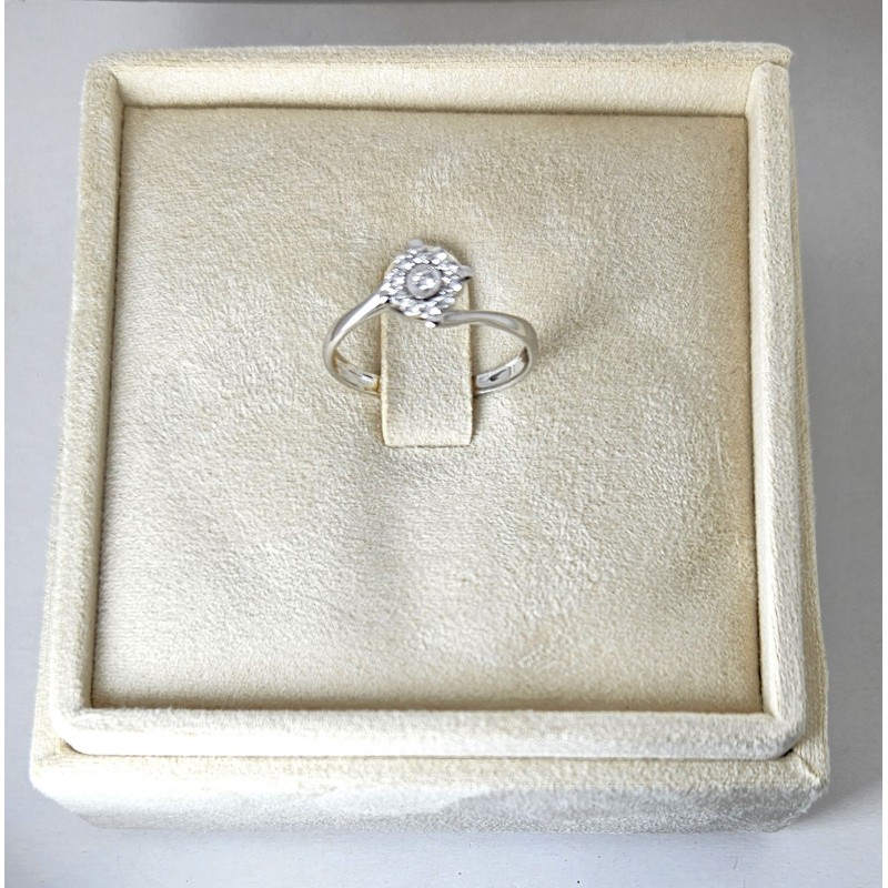 Anello Donna Solitario MIKIKO MA5187O4BR011 In Oro Bianco 18 Carati E Diamanti