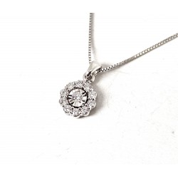 Collana Donna MIKIKO MD5177O4BR011 Punto Luce Oro Bianco Con Diamanti Con Diamanti
