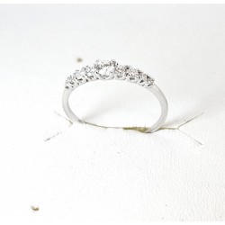 Anello Veretta Donna Elli's EL0618 In Oro Bianco 18Carati Con Diamanti