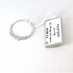 Anello Veretta Donna Elli's EL0618 In Oro Bianco 18Carati Con Diamanti