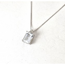 Collana Donna Elli's Nardelli EL0832 Con Acqua Marina Rettangolare E Diamanti