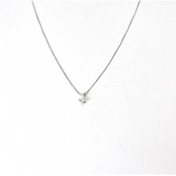 Collana Donna Elli's Nardelli EL103203L Oro Bianco Punto Luce Con Diamante
