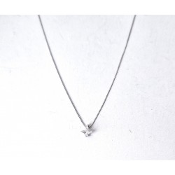 Collana Donna Ellli's Nardelli EL103206L Punto Luce In Oro Bianco Con Diamante