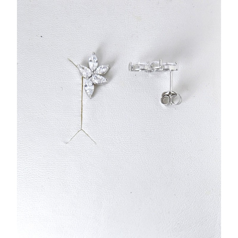 Orecchini Donna Lotus Silver LP3960-4/1 In Argento Con Zirconi Baguette
