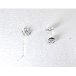 Orecchini Donna Lotus Silver LP3955-4/1 In Argento A Fiore Con Zirconi
