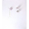 Orecchini Donna Lotus Silver LP3955-4/2 In Argento A Fiore Con Zirconi Rosa