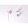 Orecchini Donna Lotus Silver LP3955-4/2 In Argento A Fiore Con Zirconi Rosa