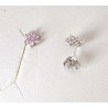 Orecchini Donna Lotus Silver LP3955-4/2 In Argento A Fiore Con Zirconi Rosa