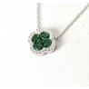 Collana Donna Lotus Silver LP3953-1/2 In Argento Con Zirconi Verdi
