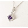Collana Donna Lotus Silver LP3958-1/1 In Argento Con Zircone Viola