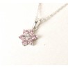 Collana Donna Lotus Silver LP3955-1/2 In Argento Con Fiore E Zirconi Rosa