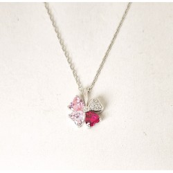 Collana Donna Lotus Silver LP3954-1/2 In Argento Con Quadrifoglio E Zirconi Multicolore