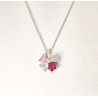 Collana Donna Lotus Silver LP3954-1/2 In Argento Con Quadrifoglio E Zirconi Multicolore