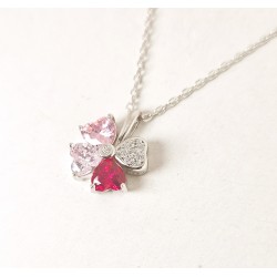 Collana Donna Lotus Silver LP3954-1/2 In Argento Con Quadrifoglio E Zirconi Multicolore